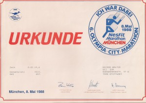 München Marathon 1988 (2)