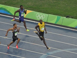 Bolt Semi 200 m kurz vor Ziel