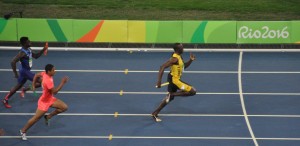 Bolt Staffel kurz vor Ziel